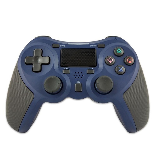 Wireless Bluetooth Game Controller for Ps4 - Rubberized - Blue - Main Image