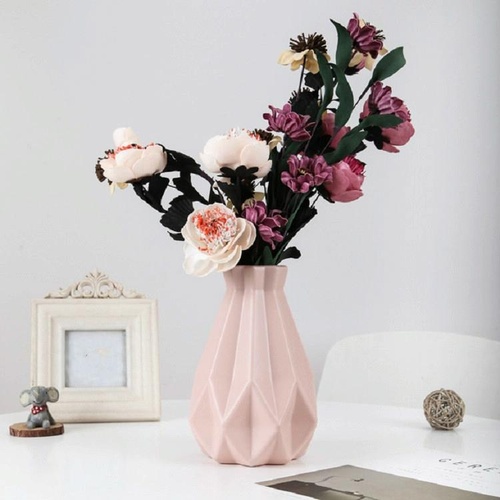 Drop-resistant Vase for Creative Living Room Flower Arrangements - Pink - Main Image