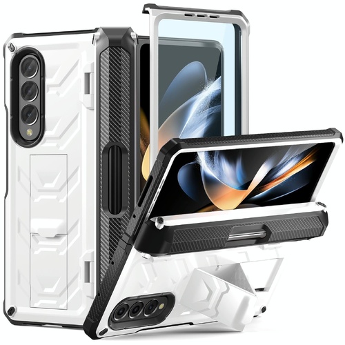 Foldable Shockproof Phone Case for Samsung Galaxy z Fold 4 / 5g - White - Main Image