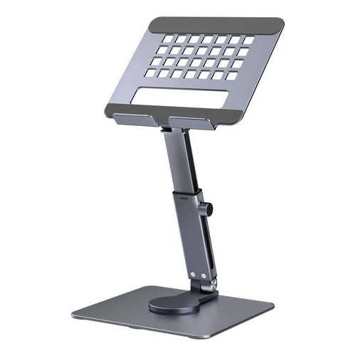 Portable Telescopic Desktop Phone Stand - Foldable & Rotating - Deep Grey - Main Image