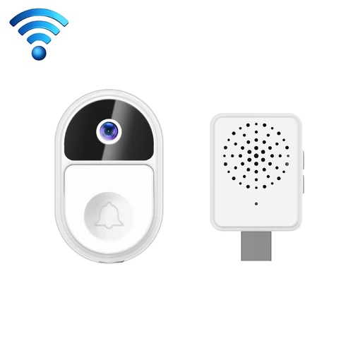 Smart Video Doorbell With Ultra Wide Angle And Two-Way Voice - White - Main Image