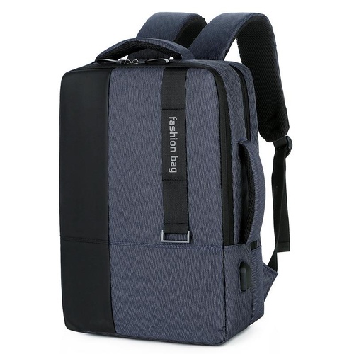 Large-capacity Laptop Backpack with Usb Charging - Ideal for Business Commuters - Blue - Main Image