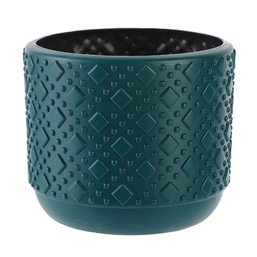 Versatile Vase for Wet and Dry Flowers - Glazed Finish Durable Design - Sea Blue - Main Image
