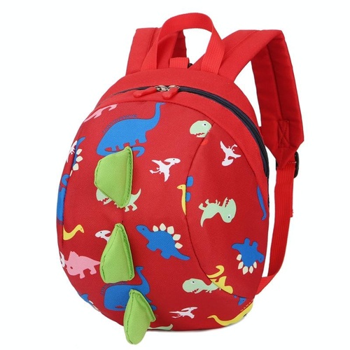 Durable Dinosaur Backpack for Kids - Lost Proof - Red - Main Image