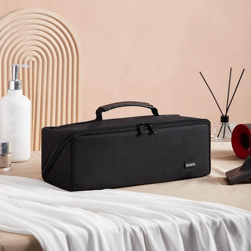 Waterproof Hair Dryer Storage Bag Large Capacity - Black - Main Image