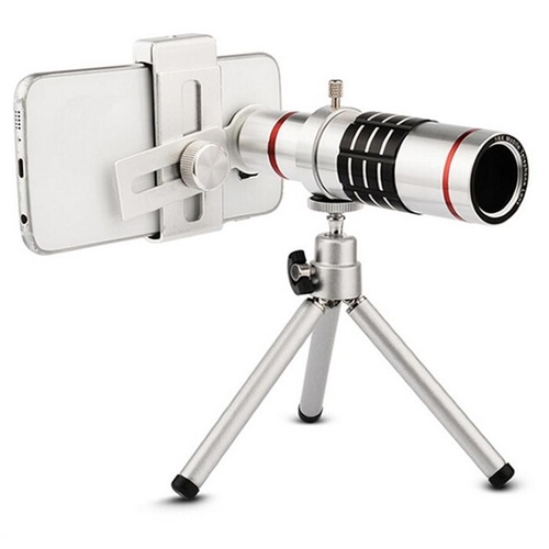 Universal Mobile Phone Telescope Lens with Clip - Ideal for Outdoor Shooting - 18X - Main Image