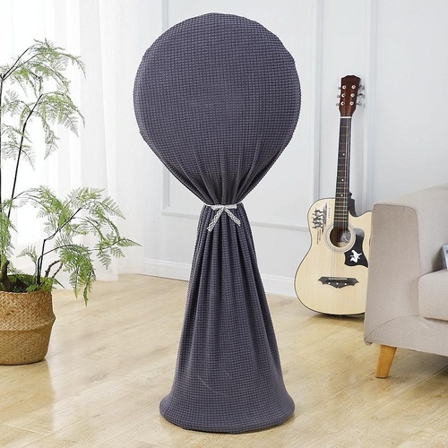 Household Fabric Fan Cover - Round Elastic 110x45cm - Gray - Main Image