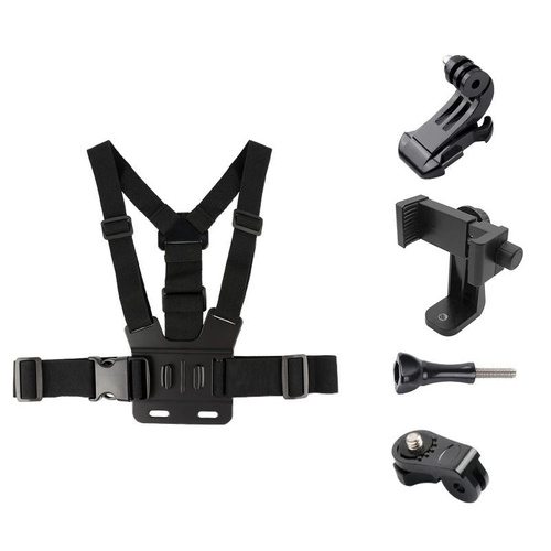 Adjustable Body Mount Belt with Phone Clamp for Action Cameras and Smartphones - Main Image