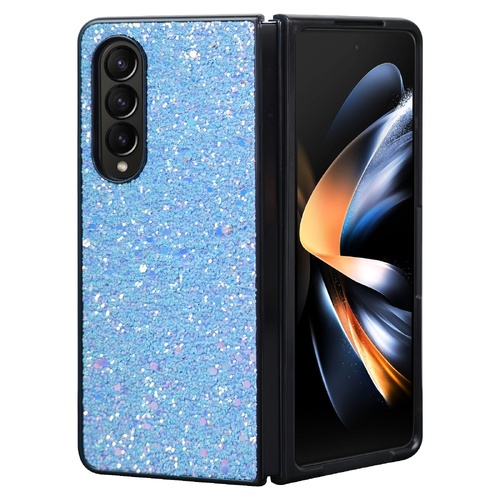 Foldable Diamond Case for Samsung Galaxy z Fold 4 - Compact and Stylish - Flash Blue - Main Image
