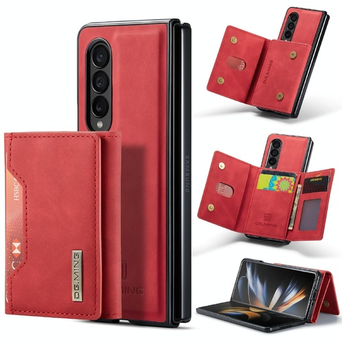 Multi-card Phone Case for Samsung Galaxy z Fold 4 - Fits Dg.ming M2 Series - Red - Main Image