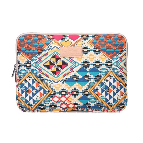 12 Inch Lingge Laptop Liner Bag - Pattern Design - Blue Pattern Diamond Lattice - Main Image