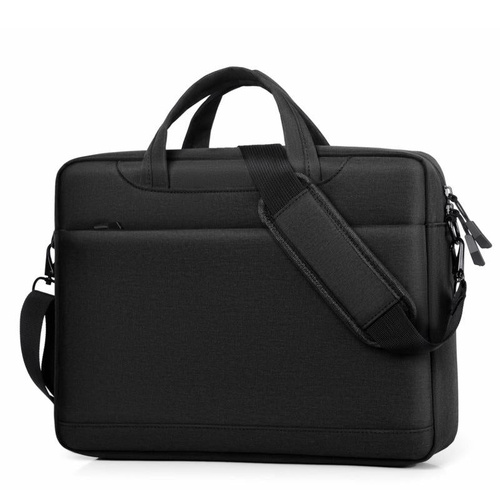 Thickened Airbag Laptop Messenger Bag - Fits 15.6-16.1 Inches - Black - Main Image