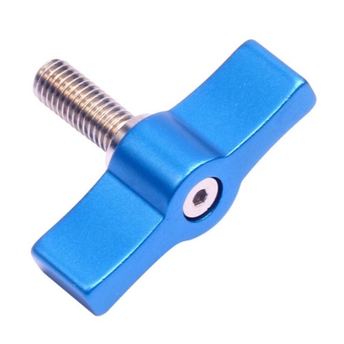 10pcs T-shaped Multi-directional Screw with M5 Aluminum Alloy Handle - Blue - Main Image