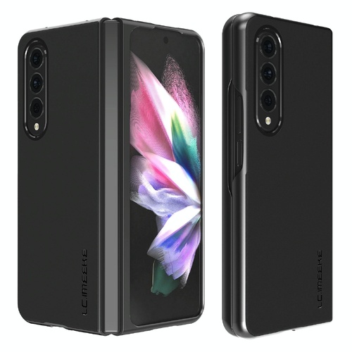 Leather Shockproof Case for Samsung Galaxy z Fold 4 / 5g - Black - Main Image
