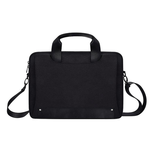 Waterproof Oxford Cloth Laptop Bag with Concealed Handle & Luggage Tie Rod - Black - Main Image