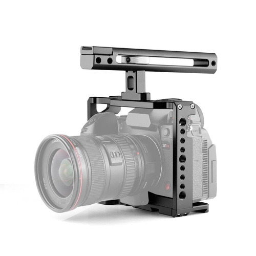 Panasonic Lumix Dc-S1H / Dc-S1 / Dc-S1R Camera Cage Stabilizer With Handle - Black - Main Image