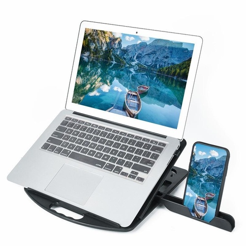 Enhanced Laptop Cooling Stand - Versatile and Efficient - Black - Main Image
