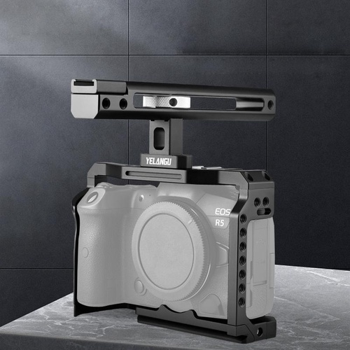 Canon R5 / R6 Video Camera Cage Stabilizer With Handle - Main Image