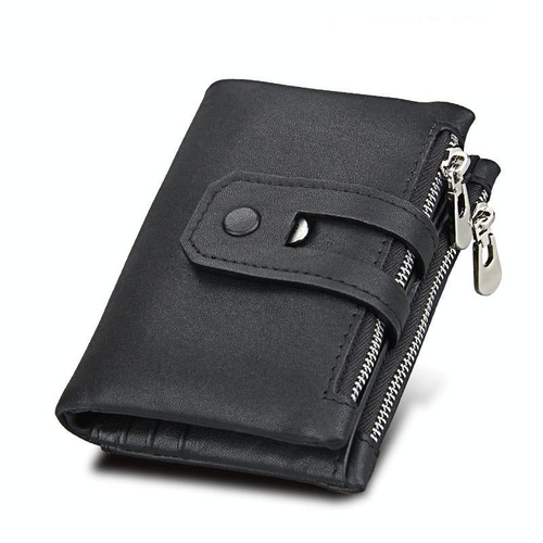 Men Rfid Blocking Cowhide Leather Wallet - Crazy Horse Texture - Ccb1083B - Main Image