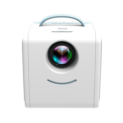 Portable Mini Projector For Kids - 1080P Led - Blue White - Main Image