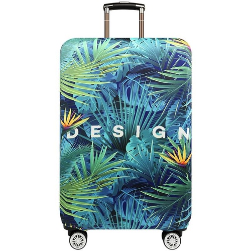 Stretchy Luggage Dust Cover - Durable & Protective - Size l - Tropical Palm - Xl - Main Image