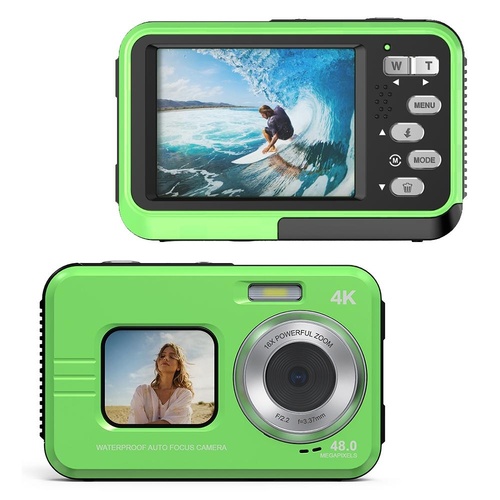 Waterproof 48mp Dual Screen Outdoor Camera - Wdc901 - Yellow - Main Image