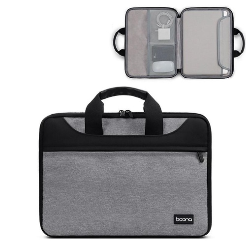 Waterproof Oxford Cloth Laptop Bag - Full Open Portable 16 / 17 Inches - Grey - Main Image