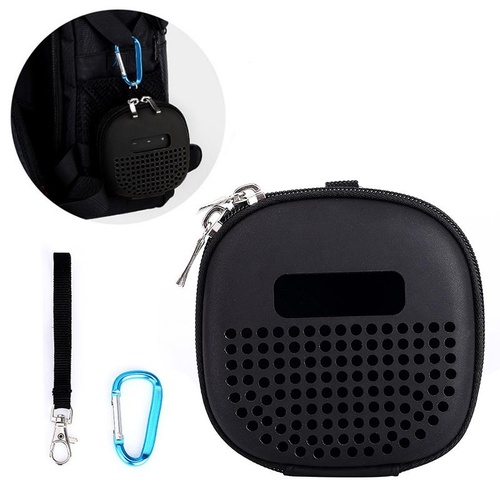 Shockproof Eva Bag for Bose Soundlink Micro Speaker - Portable with Rope & Metal Buckle Black - Main Image
