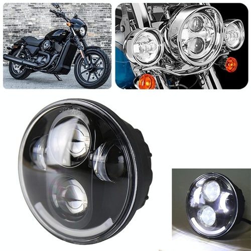 5.75 Inch Dc12V 6000K - 6500K 40W Car Led Headlight For Harley Black - Main Image