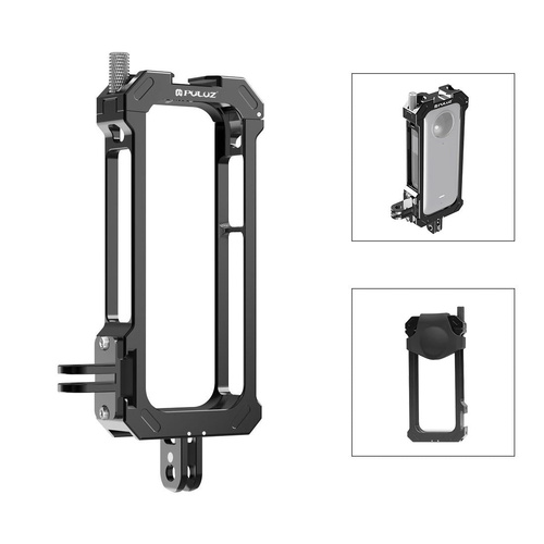 Metal Protective Cage for Insta360 X3 with Cold Shoe and Tripod Adapter - Main Image