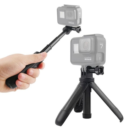 Mini Tripod for Gopro Insta360 Dji Action Cameras - Black - Main Image