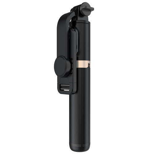 Bluetooth Remote Selfie Stick with Tripod and Phone Holder - Black - Main Image
