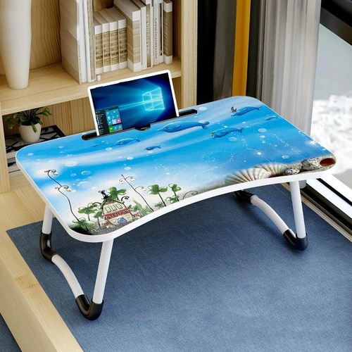 Adjustable Folding Laptop Desk with Non-slip W-shaped Legs - Portable and Compact - Hcb5116B - Main Image