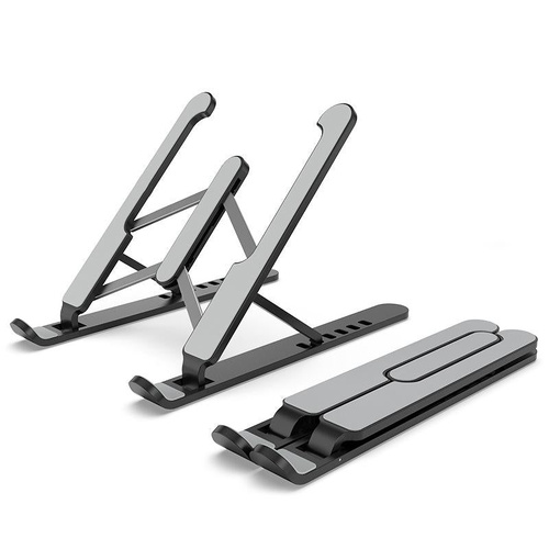 Foldable Laptop Stand for Desktop Cooling and Lifting - Black - Main Image