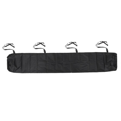 2.5m Waterproof Retractable Roller Blind Awning Cover - Dustproof Protection - Black - Main Image