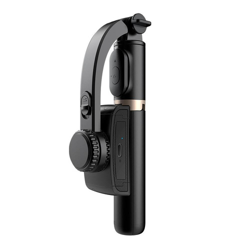 Bluetooth Gimbal Stabilizer with Remote and Tripod - Black - Main Image
