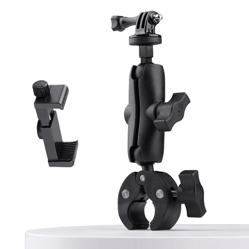 Adjustable 360 Bike Handlebar Mount with Phone Clamp - Main Image