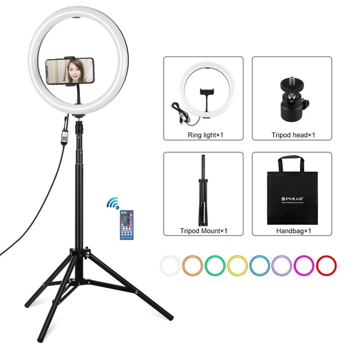 11.8 Rgbw Led Ring Light Kit with Mount & Remote - Main Image