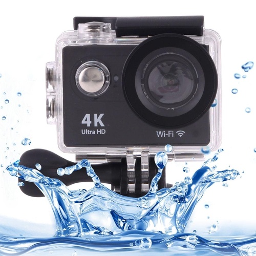 4k Ultra Hd Wifi Sports Camera with 170 Degree Wide Angle Lens and Waterproof Capability - Main Image