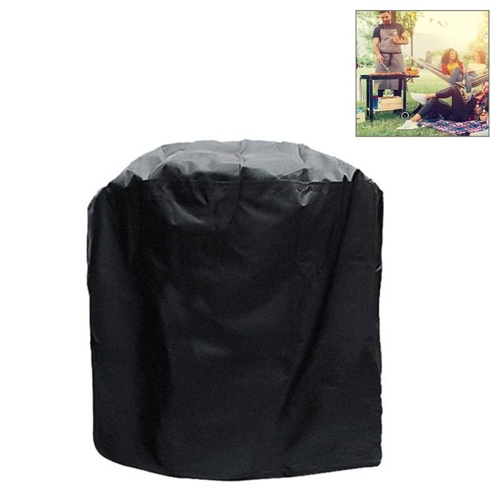 Waterproof Bbq Grill Cover - Anti-uv Dust-proof 210d Oxford Cloth - 58x77cm - Black - Main Image