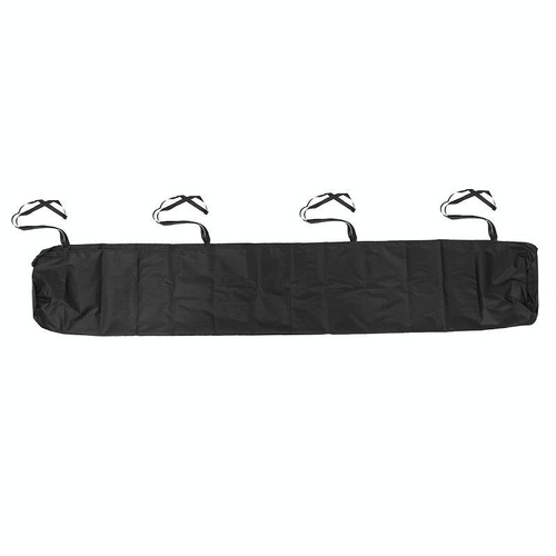 5m Retractable Waterproof Roller Blind Awning Cover - Black - Main Image