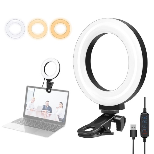 Usb Ring Selfie Light with Dual Colour Temperature and 3 Modes - 4.7 Inch - Main Image