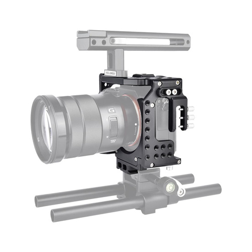 Video Camera Cage Stabilizer For Sony A7K / A72 / A73 / A7S2 / A7R3 / A7R2 / A7X Black - Main Image
