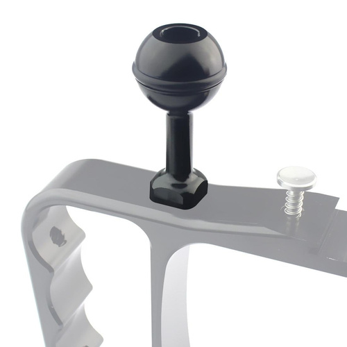 Universal 1 / 4 Ball Adapter for Action Cameras - Compatible with Gopro Insta360 Dji and More - 2.5cm Diameter - Black - Main Image
