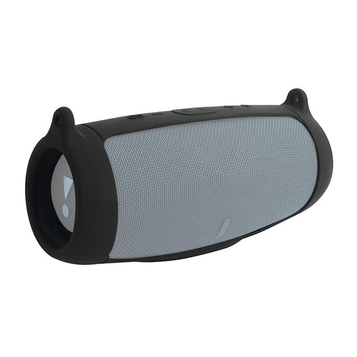 Portable Silicone Speaker Cover with Shoulder Strap & Carabiner for Jbl Charge 5 - Black - Main Image