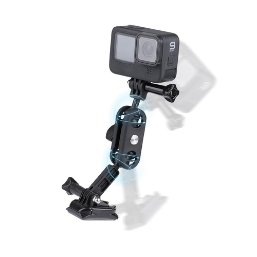 360 Degree Pivot Motorcycle Helmet Mount for Magic Arm Adapter - Main Image