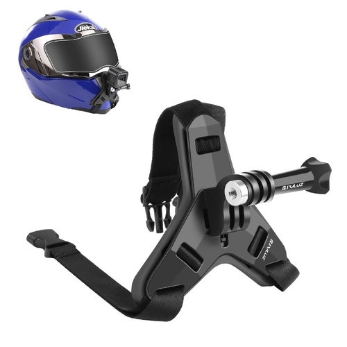 Universal Chin Strap Mount for Action Cameras - Black - Main Image