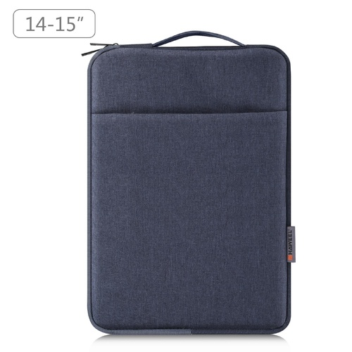 14-15 Inch Laptop Sleeve Briefcase With Zipper And Handle - Gray Blue - Main Image