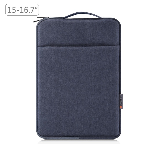 15-16.7 Inch Laptop Sleeve Briefcase With Zipper And Handle - Gray Blue - Main Image