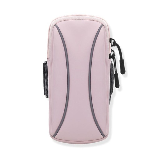 Waterproof Running Arm Bag For Mobile Phones Pouch For Outdoor Activities - Pink - Main Image